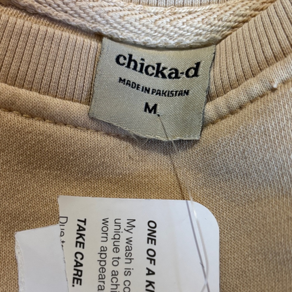 Chicka-d Men's Tan Crewneck Sweater